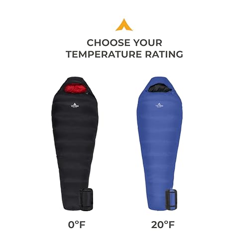 TETON Sports ALTOS, 20 Degree and 0 Degree Sleeping Bag for Adults, Lightweight Warm Mummy Sleeping Bag for Camping, Hikin...