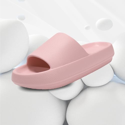 Cloud Slides for Women Pillow Sandals Extremely Soft Indoor and Outdoor Comfy Cloud Slippers Ultra Cushioned Thick Sole