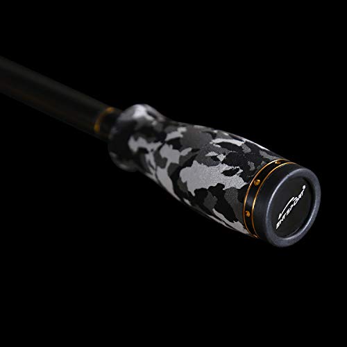 Entsport E Series - Camo Legend 2-Piece 7-Feet Casting Rod 24 Ton Carbon Fiber Baitcasting with 2 Tips - Medium and Medium...