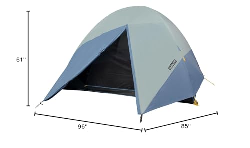 Kelty Discovery Element Camping Tent, 4 or 6 Person Storm Worthy Campsite Shelter, Fiberglass Poles, Pre-Attached Guyline...