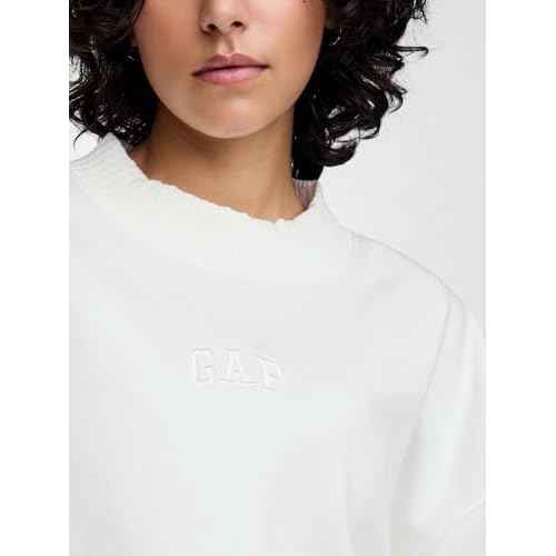 GAP Women's Logo Mockneck Sweatshirt