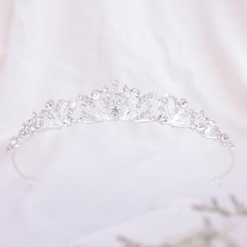 Silver Tiara Crown for Women Wedding Tiaras for Bride Princess Crowns and Tiaras for Girl Rhinestone Crowns for Birthday H...