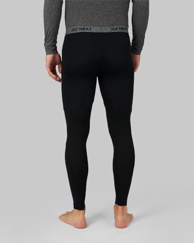 32 Degrees Heat Men’s Thermal Baselayer Legging – Lightweight Long Johns Cold Weather Layering