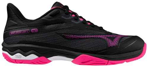 Mizuno Wave Exceed Light 2 AC Women's Tennis Shoe | All Court Shoe | Black-Pink Tetra | US 6.5