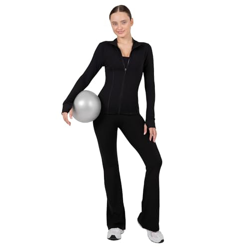 YITTY Active Women's Ultraluxe Full Zip Jacket, Athleisure, 4-Way-Stretch, Thumbholes