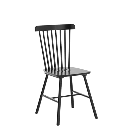 LUE BONA Windsor Dining Chair Set of 4, Spindle Back Wooden Chairs for Kitchen and Dining Room, Restaurant, Cafe, Hotel, B...