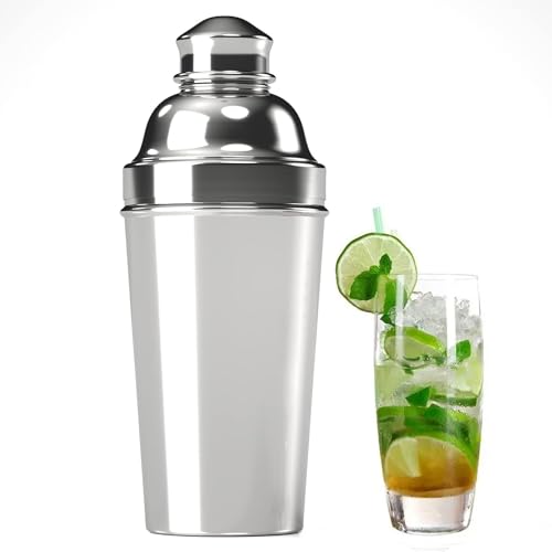 60oz Cocktail Shaker, Stainless Steel Large Drink Mixer Shaker with Cocktail Strainer, Zikepa Professional Shakers Bartend...