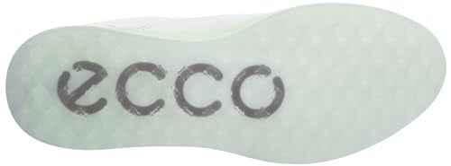 ECCO Women's S-Three Gore-TEX Waterproof Golf Shoe, White/Matcha, 10-10.5