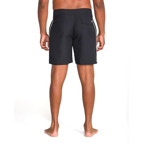Volcom Mens 18" Boardshorts ? Stretch Swim Trunks with Drawstring Waist and Back Flap Pocket