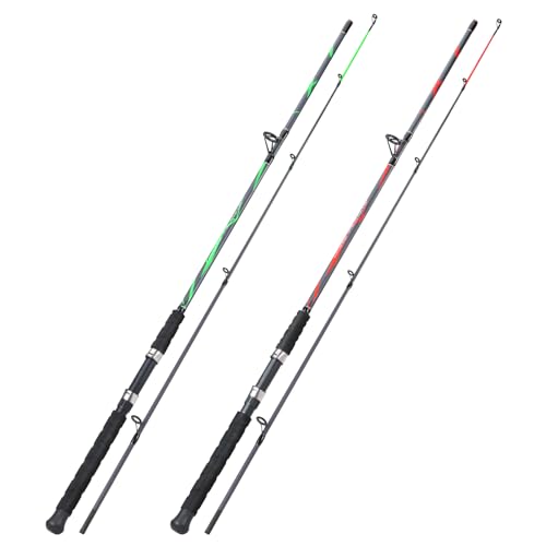 Sougayilang Spinning Rods, Strong Carbon&Glass Composite Fishing Pole with Stainless Steel Line Guides for Catfish- 7'0"