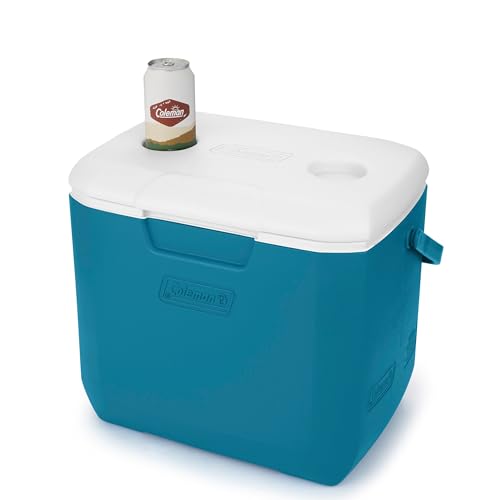 Coleman Chiller 30qt Insulated Portable Cooler with Ice Retention & Large Carry Handle, Made in USA, Great for Camping, Ta...