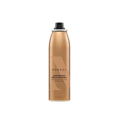 Morphe Continuous Prep & Set Setting Spray - Hydrating Setting Spray for Makeup & Skin Prep - Enriched with Ceramides and Antioxidants for a Radiant Finish (2.8 oz)