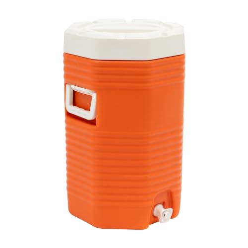 Insulated Cooler Dispenser Portable Sports Cooler Water Beverage Dispenser with Handle, Large Water Jug Water Cooler for P...
