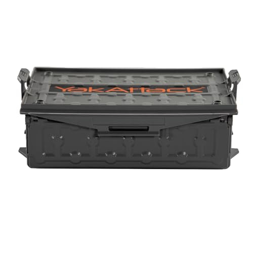 YakAttack TracPak Stackable Storage Box – Battleship Grey | Kayak Fishing Gear Storage | Fits GearTrac & MightyMount | Kay...