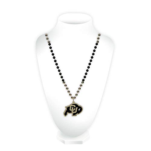 Rico Industries NCAA Colorado Buffaloes Team Logo Mardi Gras Style Beads