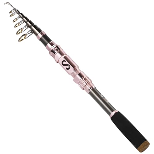 Sougayilang Portable Telescopic Fishing Rod with Carbon Fiber Material and Precision Carved Reel Seat - Suitable for Saltw...