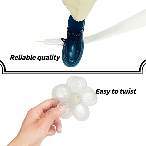 ZBYDNG 260 Balloons Clear, Thickening Long Balloons for Tying Arch, Twisting Latex Animals Magic Modeling Skinny Birthday ...