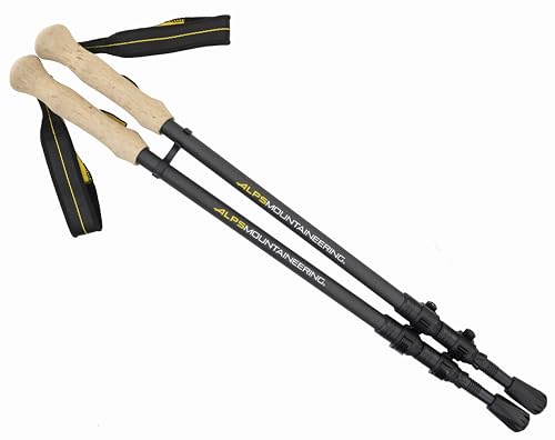ALPS Mountaineering Alliance Trekking Poles, Set of 2, Black