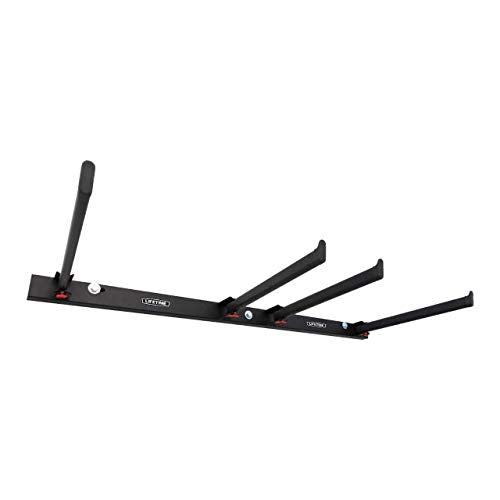 LIFETIME 80719 Wall Mounted Chair Rack Black