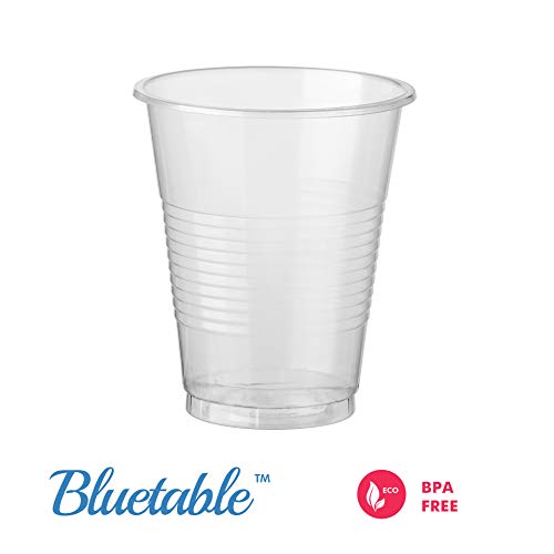 Plastic Cups Bulk Disposable Clear Cup 7 oz - (1200 Count) BPA-Free - Good For Cold Drinks, Party Cup, Water Cooler Dispen...