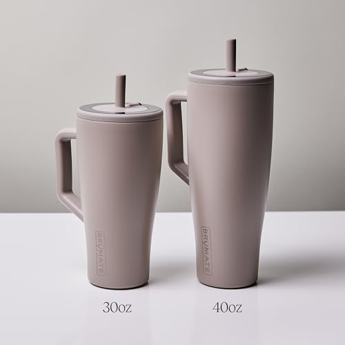 BrüMate Era 40 oz Tumbler with Handle and Straw | 100% Leakproof Insulated Water Bottle Tumbler with Lid and Flexible Soft...