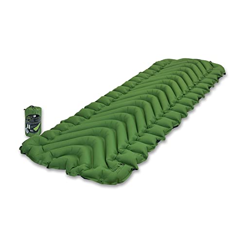 KLYMIT Static V Lightweight Inflatable Sleeping Pad | Comfortable, Lightweight, Easy to Inflate Portable Air Bed Mattress ...