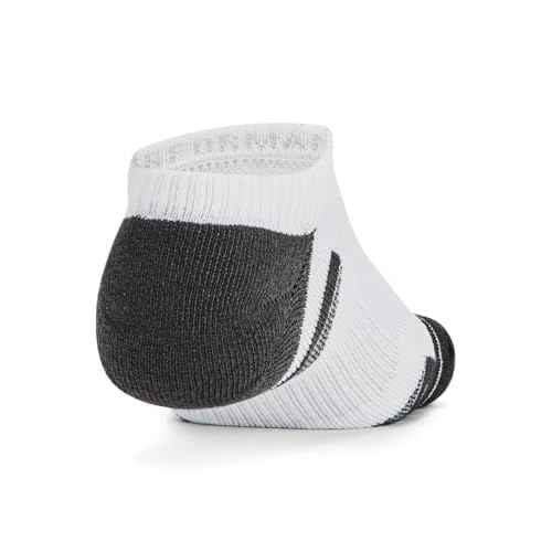 Under Armour 1386243-101-LG Unisex UA Perf Tech 6pk NS WHT LG