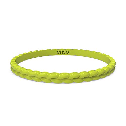 Enso Silicone Bracelet – Weave Stackable Bracelet - Hypoallergenic Rubber Wristband – Comfortable Flexible Band for Active...