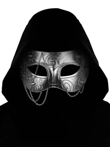 Guayma Steampunk Oni Masquerade Mask for Men/Women Halloween Mardi Gras Venetian Costume Party Prom Ball