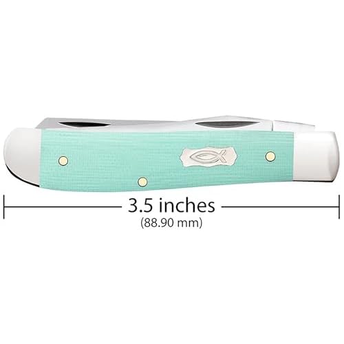 Case Cutlery CA18101: Mini Trapper Seafoam Green
