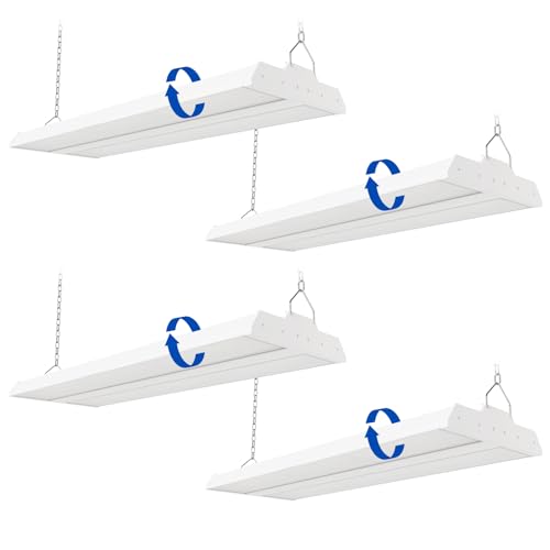 JTT LED Linear Shop Lights 150W, 21000LM 360° Adjustable 1.35FT Led High Bay Lights 5000K Daylight 120-277V, Garage Light ...