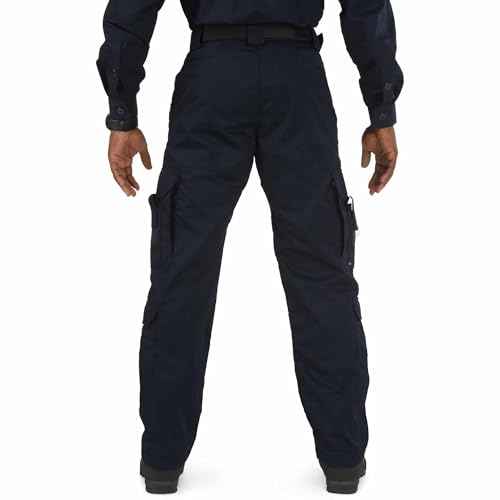 5.11 Tactical Men's Work Pants for EMS/EMT Cargo Pant for First Responders, Black, 40W x 30L, Style 74310ABR