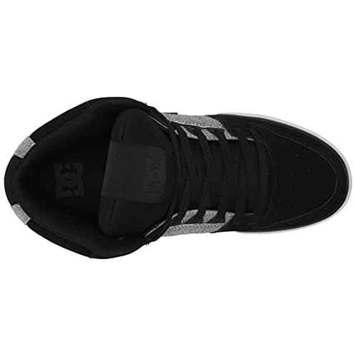 DC mens Pure High-top Wc Skate Shoe, Black/Battleship/Armor, 8.5 US