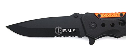 Snake Eye Tactical Rescue Style Action Assist Knife 4.5" Razor Sharp Camping Survival