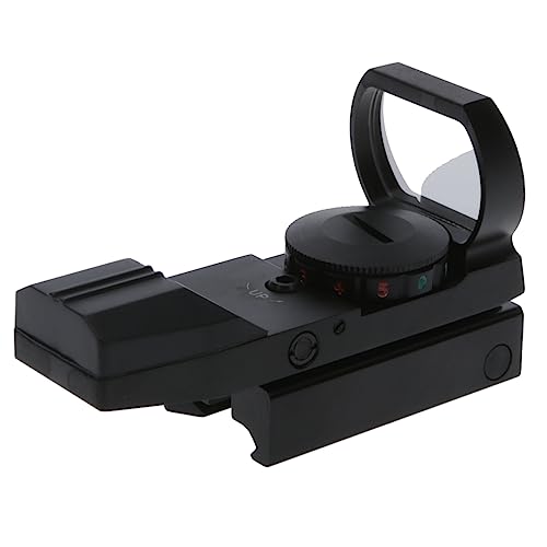 Truglo Dual-Color 34mm x 24mm Hunting Shooting Durable Lightweight Compact Parallax Free Waterproof Shock Resistant Adjustable Red/Green Open Dot Sight Battery Included
