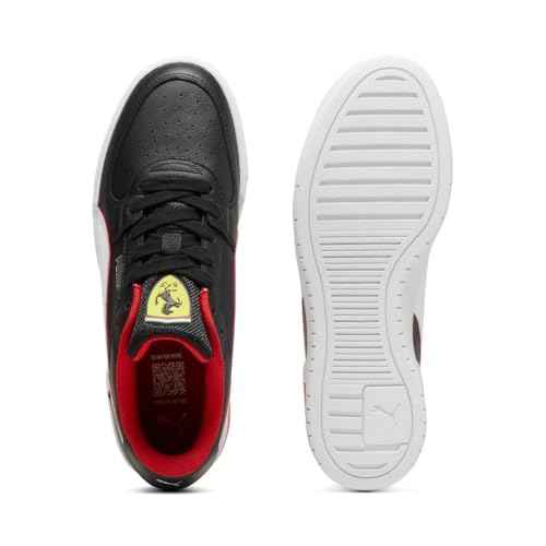 PUMA Men's Ferrari CA Pro Shoes, White-Black, 14