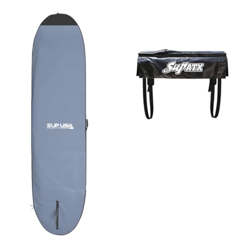 SUP USA Premium Paddleboard Bag with Handle, Foam Padded, Stand Up Paddleboard Cover Case, Carrying case for outdoor (11' ...
