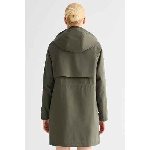 Orolay Women's Long Windbreaker Hooded Light Jacket Active Outdoor Anoraks