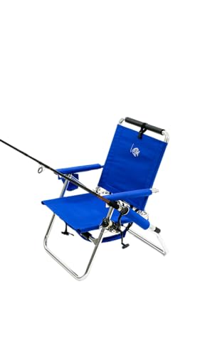 Tuscany Pro Backpack Fishing Chair - Portable Folding Ultra Light Chair with Padded Carrying Straps & Padded Lumbar Suppor...
