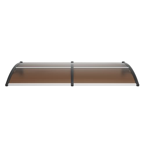 VEVOR Window Door Awning Canopy 78" x 38", UPF 50+ Polycarbonate Entry Door Outdoor Window Awning Exterior, Front Door Overhang Awning for Sun Shutter, UV, Rain, Snow Protection, Hollow Sheet