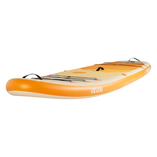 VEVOR Inflatable Stand Up Paddle Board, with Board Accessories, Pump, Paddle, Fin, Phone Bag, Backpack, Ankle Leash, Repai...