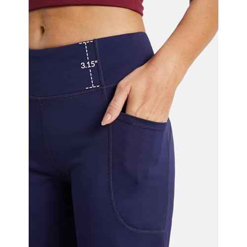 baleaf Women's 12" Bermuda Shorts Long Shorts Knee Length Running Walking Workout Athletic Stretch Pockets