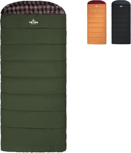Teton Sports 0F Sleeping Bag. Warm and Comfortable Camping Sleeping Bag, Teton Tough Canvas Shell for Camping, Hunting, an...