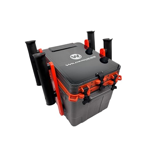 Wilderness Systems Kayak Crate - 4 Rod Holders - Kayak and Boat Tackle Storage - Fits Anglet Boats