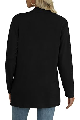 Kinnette Women's Long Sleeve Cardigan Lightweight Casual Open Front Cardigans with Pockets