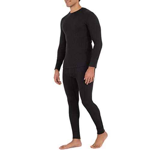 Fruit of the Loom mens Recycled Waffle Thermal Underwear Set (Top and Bottom)