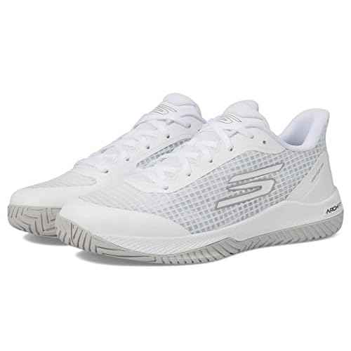 Skechers Women's Go Train Arch Fit Viper Court Pro - Pickleball, White 2, 8