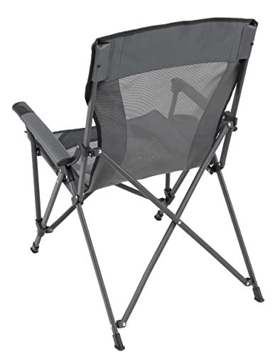 Browning Folding Camping Chairs for Adults - Durable Mesh Fabric Over Sturdy Powder Coated Steel Frame, Armrests Cup Holde...