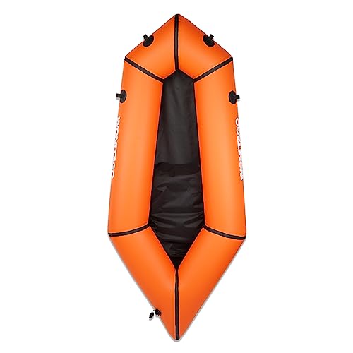 WONITAGO Packraft TPU Inflatable Travel Kayak with Soft Seat Lightweight Packrafts for Flat Water Rafting/Bicycle Driftin...