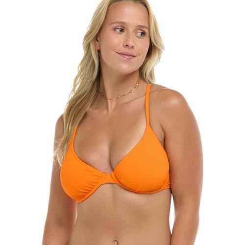 Body Glove Womens Solo Underwire D, Dd, E, F Cup Bikini Top Swimsuit with Adjustable 2-Way Back Detail